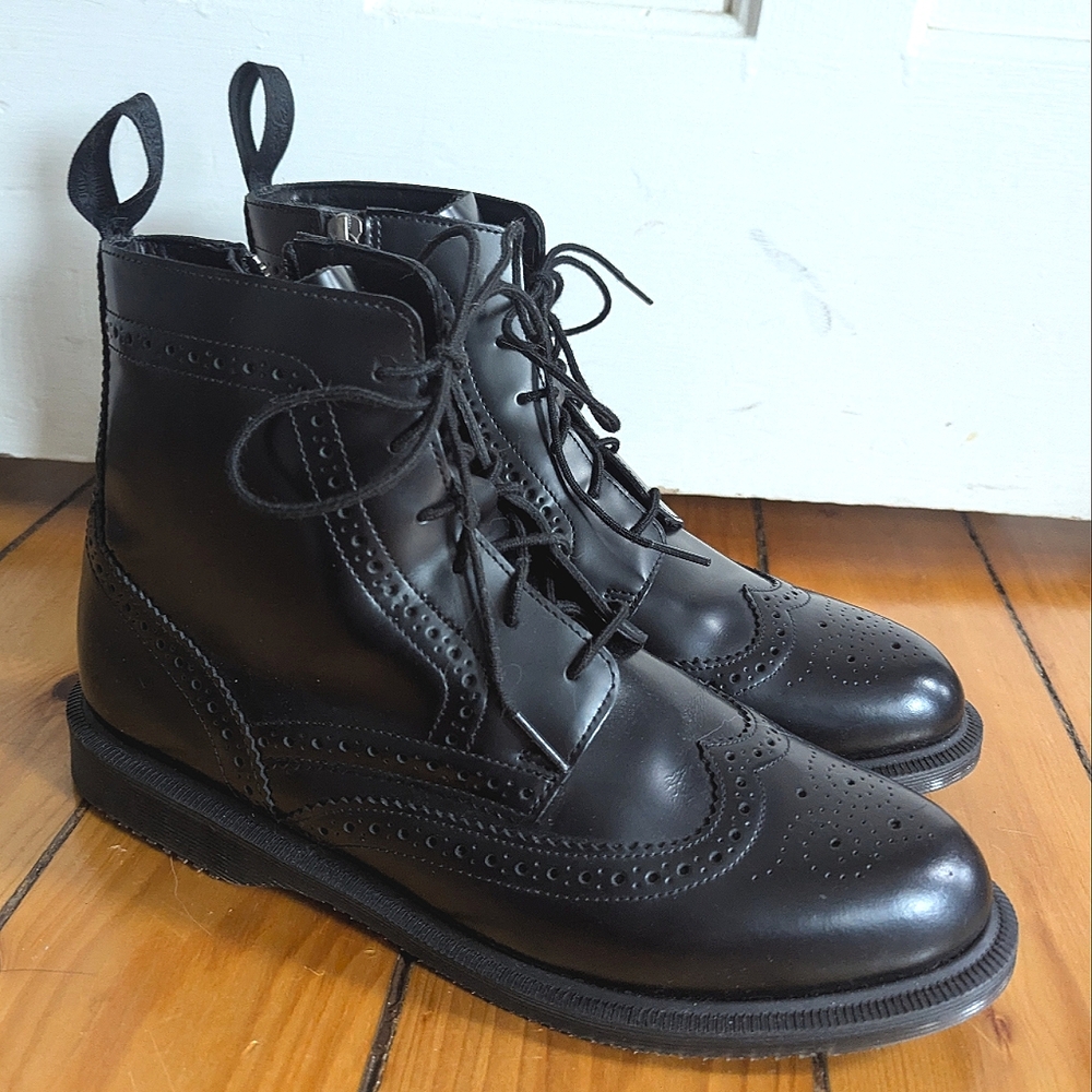 Dr. Martens Delphine Black Boots